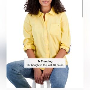 Tommy Hilfiger Sunny Yellow Button-Down Shirt